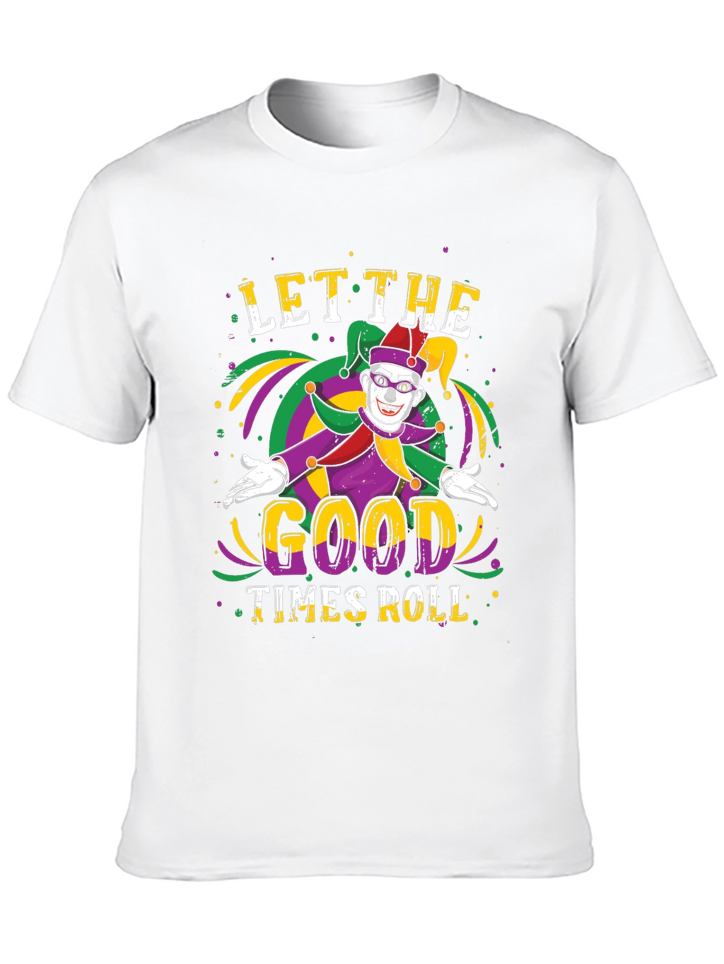 Mardi Gras Jester Graphic T-Shirt
