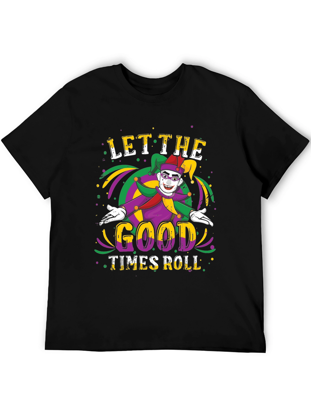 Mardi Gras Jester Graphic T-Shirt