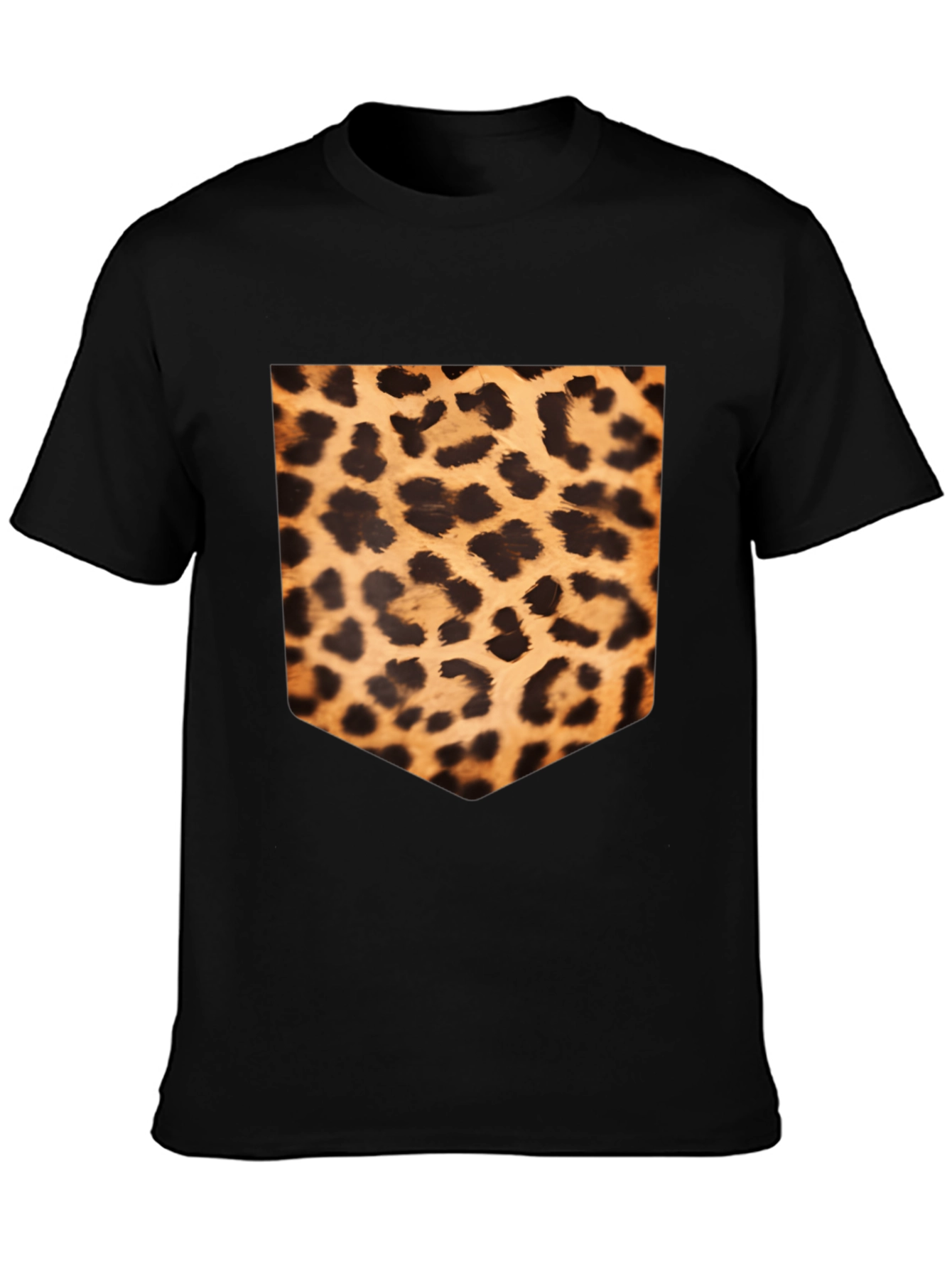 Leopard Print Pocket Tee