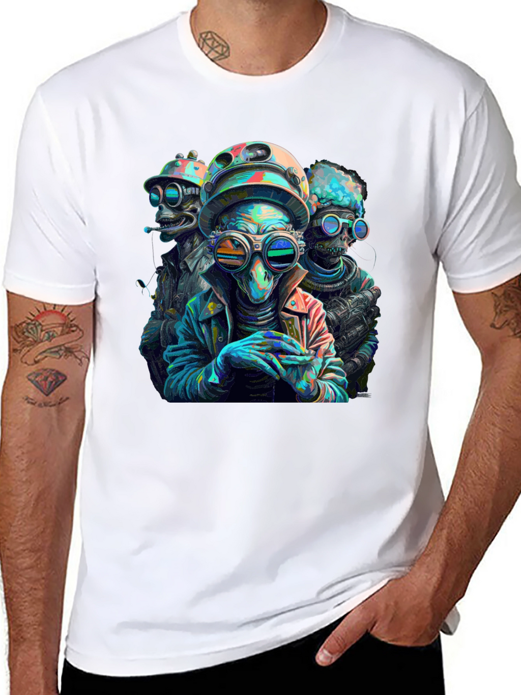 Alien Crew Graphic Tee - Sci-Fi Style