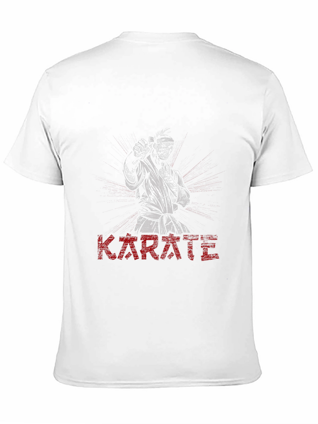 Karate Graphic Print Black T-Shirt