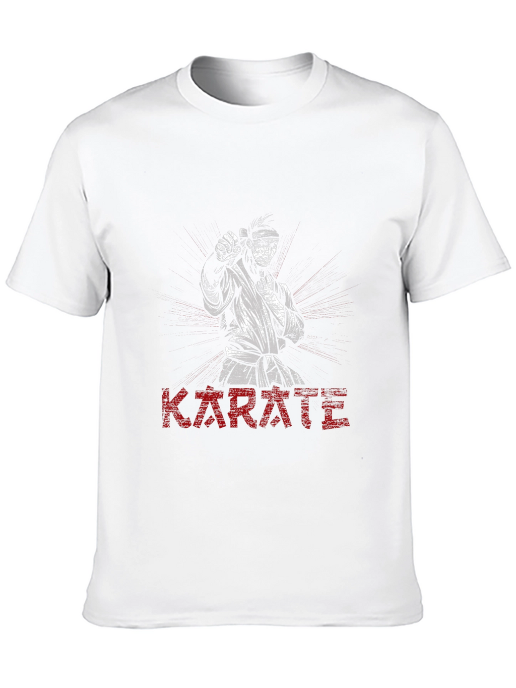 Karate Graphic Print Black T-Shirt