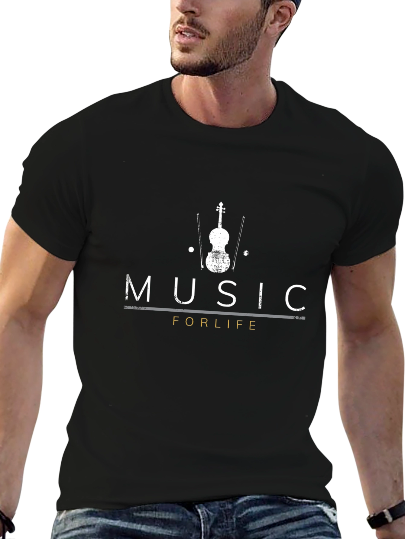 Music for Life Graphic Tee - Black