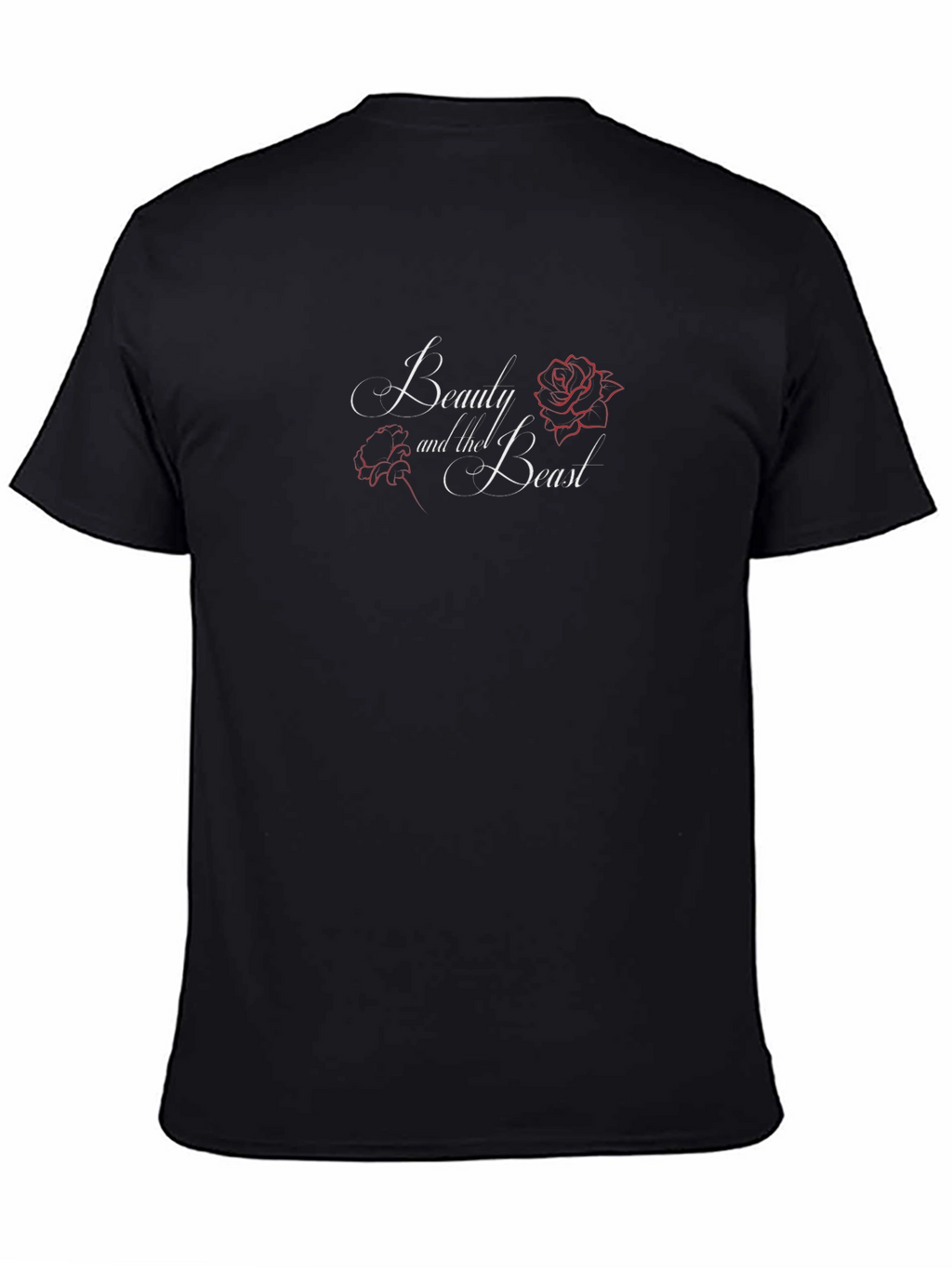 Beauty and the Beast Black Graphic Tee