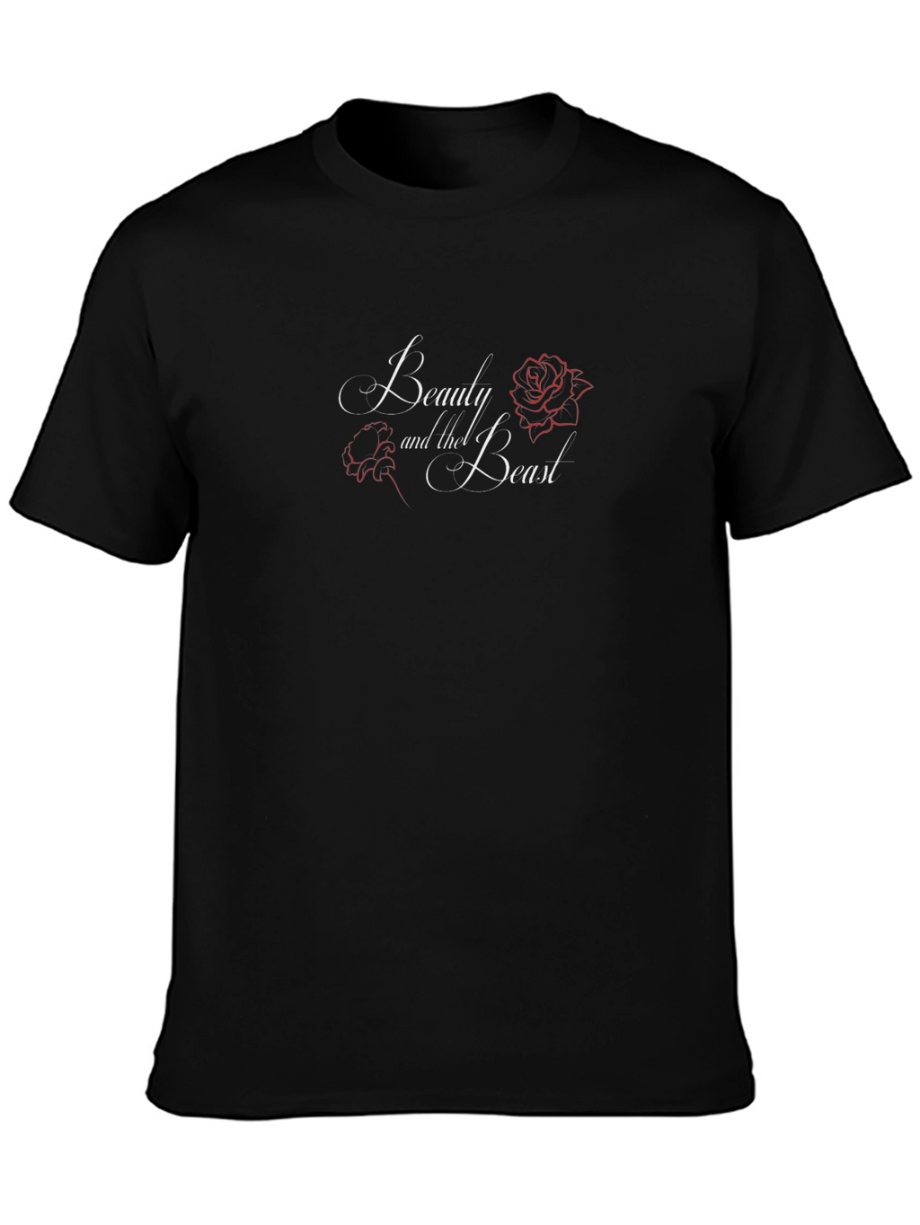 Beauty and the Beast Black Graphic Tee