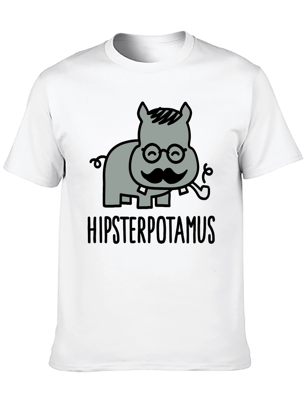 Hipsterpotamus Graphic T-Shirt
