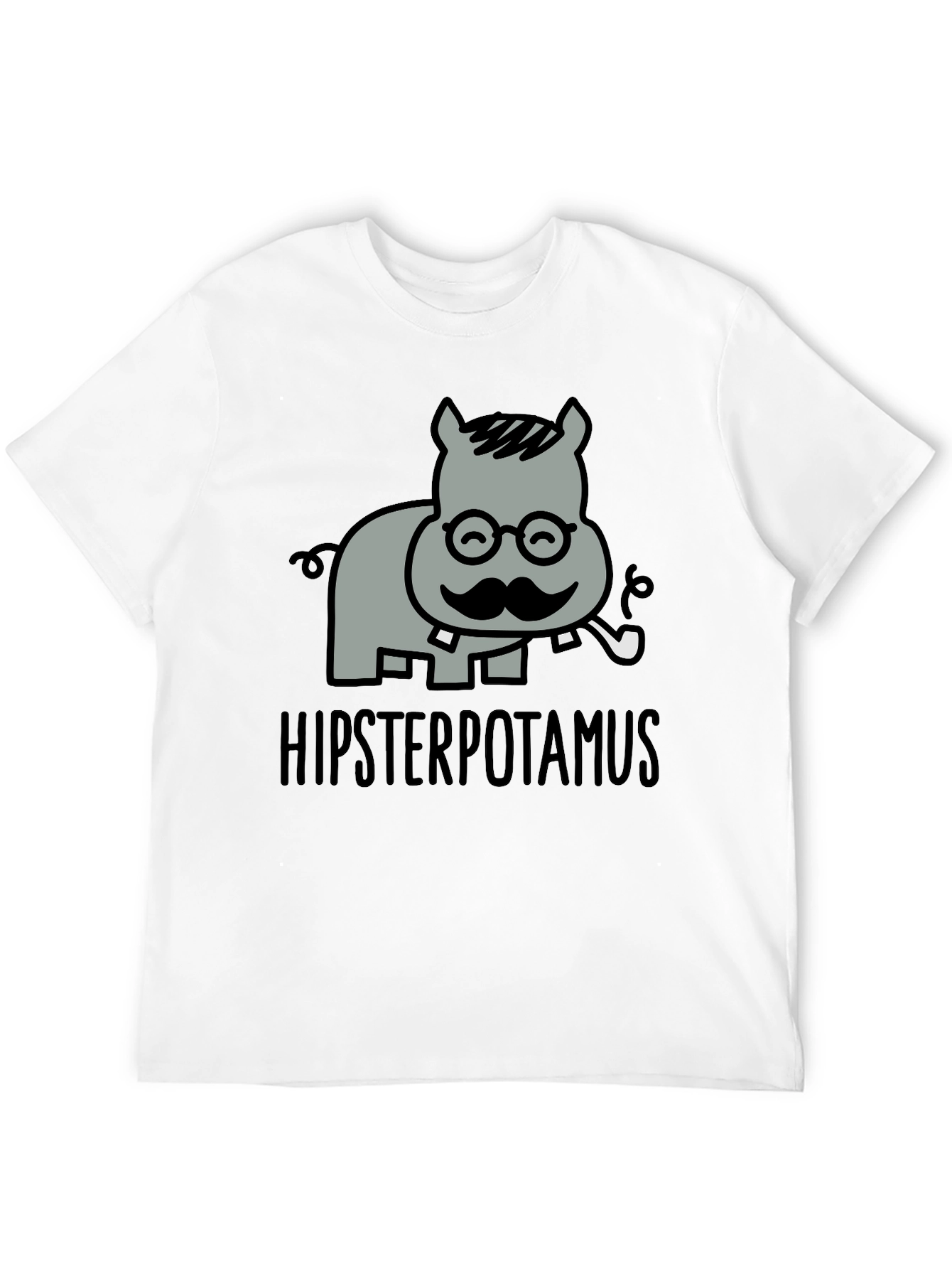 Hipsterpotamus Graphic T-Shirt