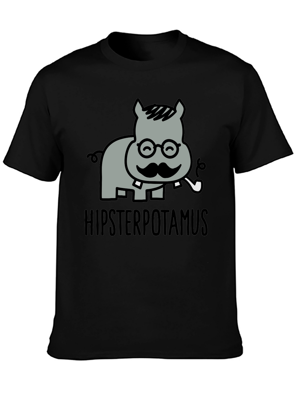 Hipsterpotamus Graphic T-Shirt