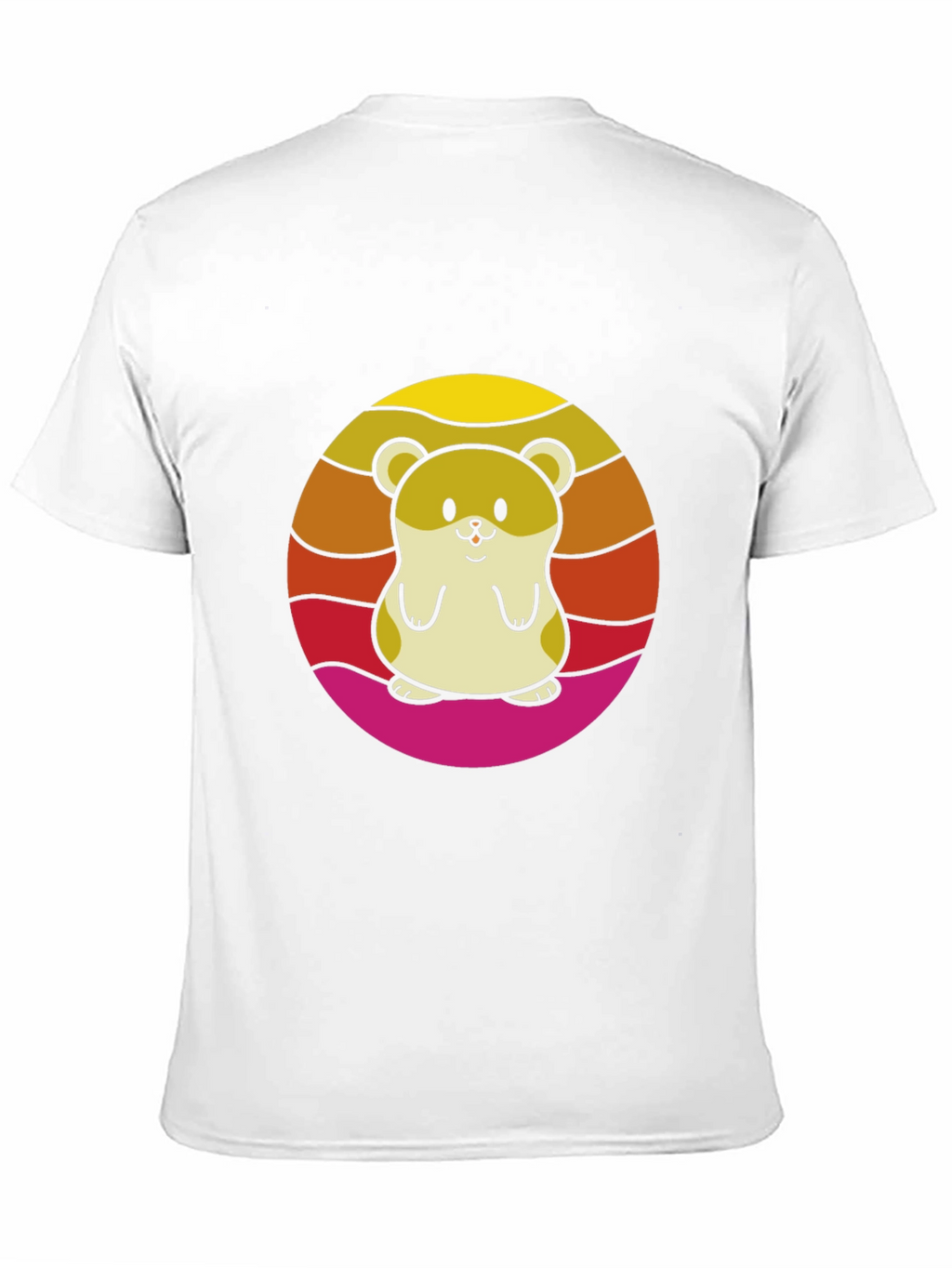 Cute Hamster Sunset Graphic T-Shirt