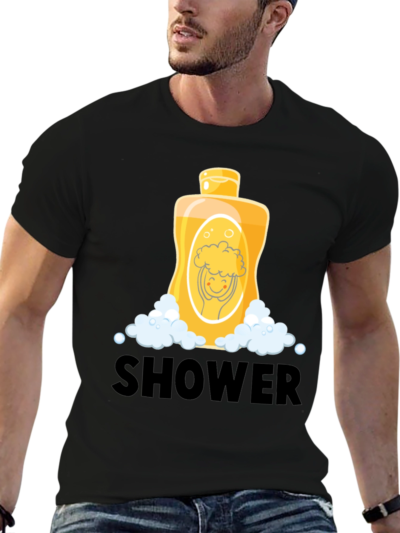 Shower Time Cartoon Graphic Tee