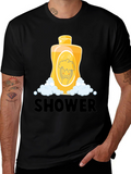 Shower Time Cartoon Graphic Tee