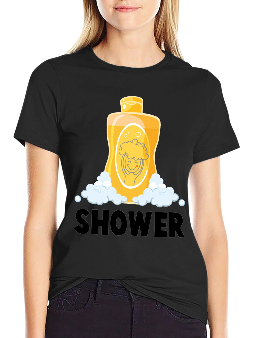 Shower Time Cartoon Graphic Tee