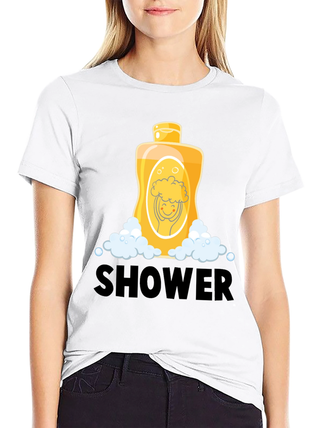 Shower Time Cartoon Graphic Tee