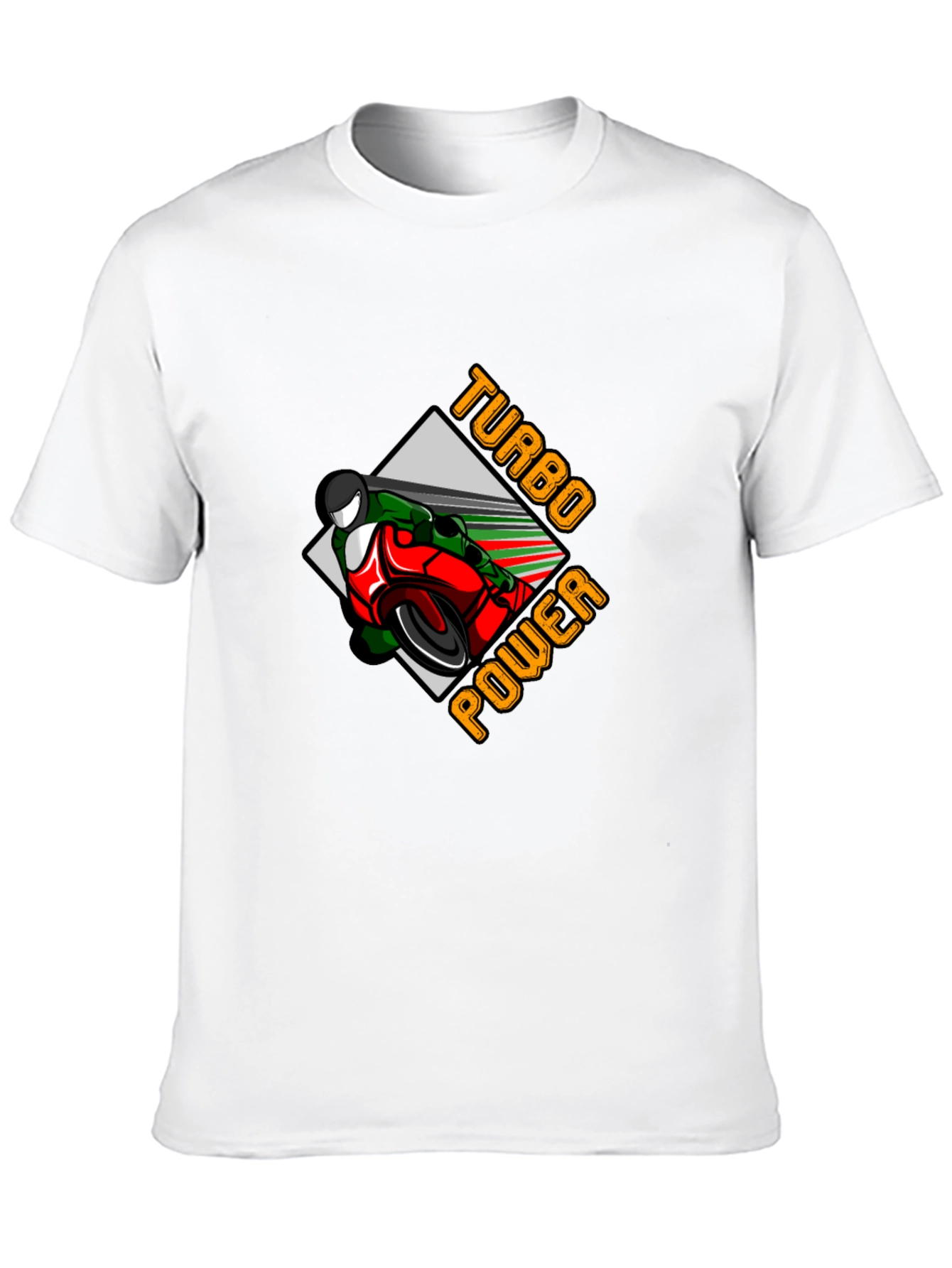 Turbo Power Motorcycle Graphic Tee
