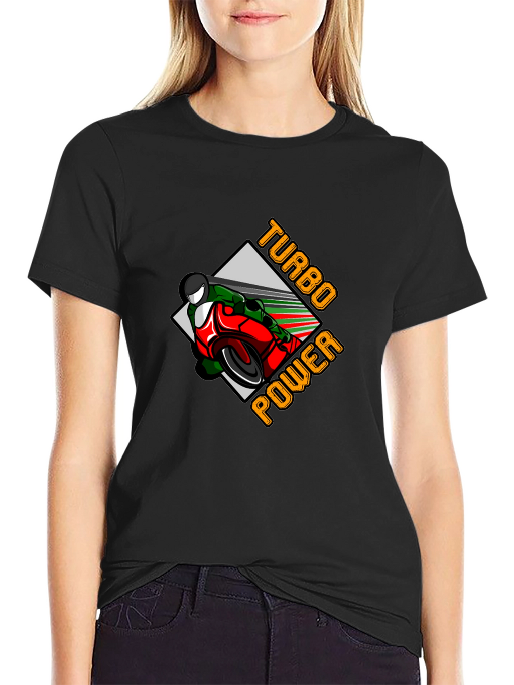 Turbo Power Motorcycle Graphic Tee