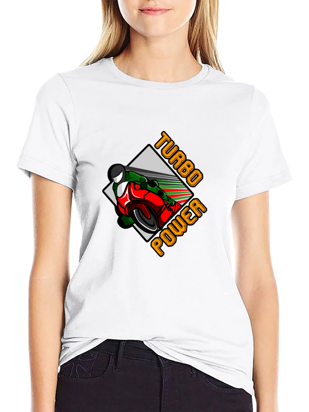 Turbo Power Motorcycle Graphic Tee