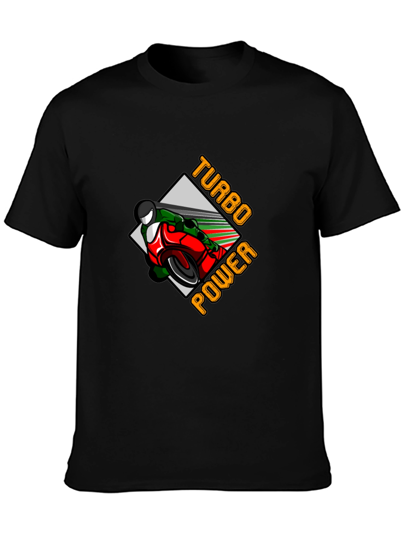 Turbo Power Motorcycle Graphic Tee