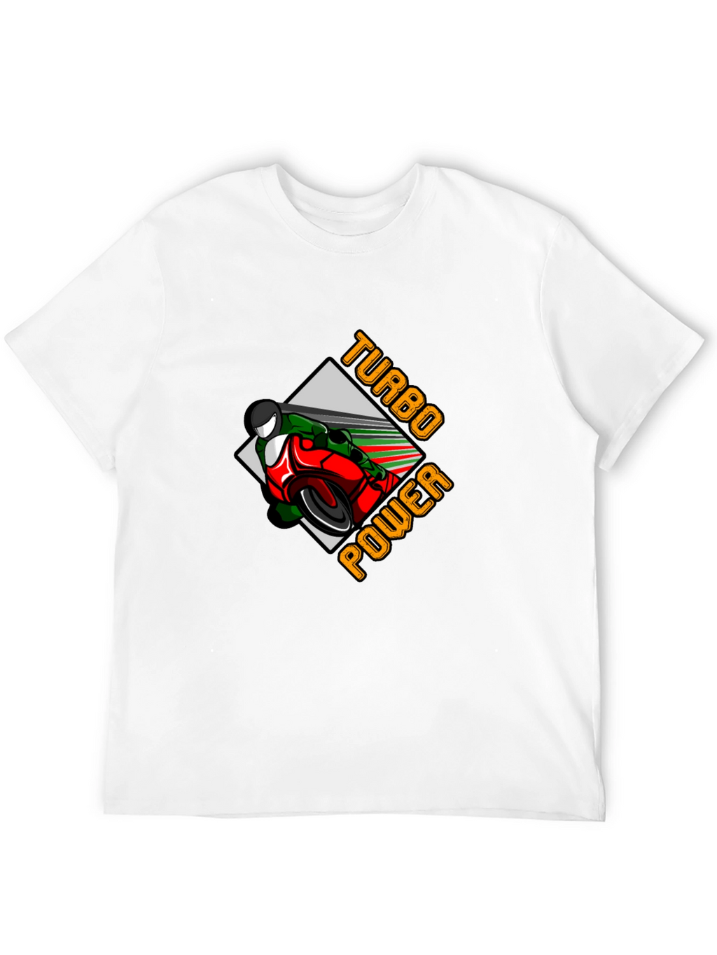 Turbo Power Motorcycle Graphic Tee