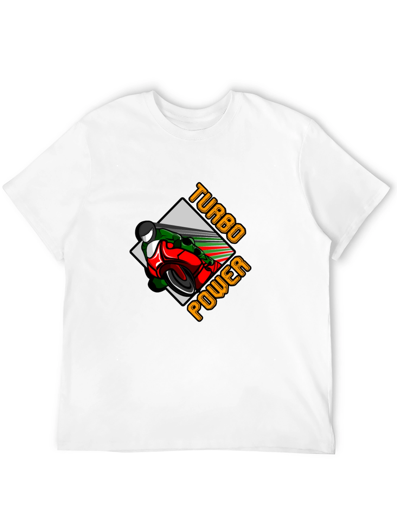 Turbo Power Motorcycle Graphic Tee