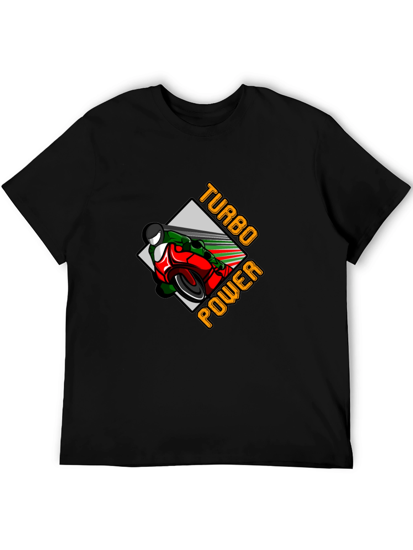 Turbo Power Motorcycle Graphic Tee