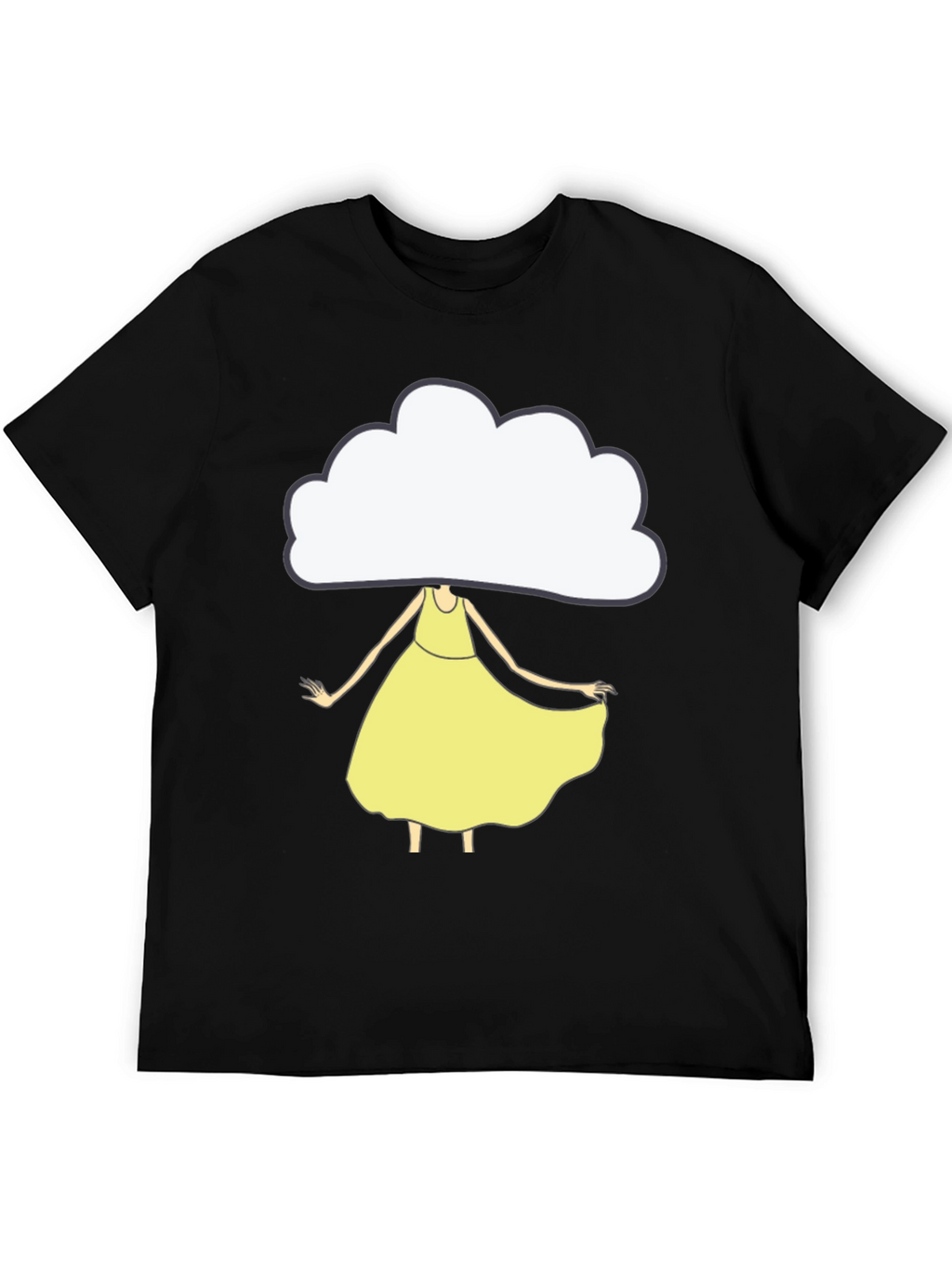 Cloud Head Girl T-Shirt - Unique Graphic Tee