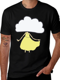 Cloud Head Girl T-Shirt - Unique Graphic Tee