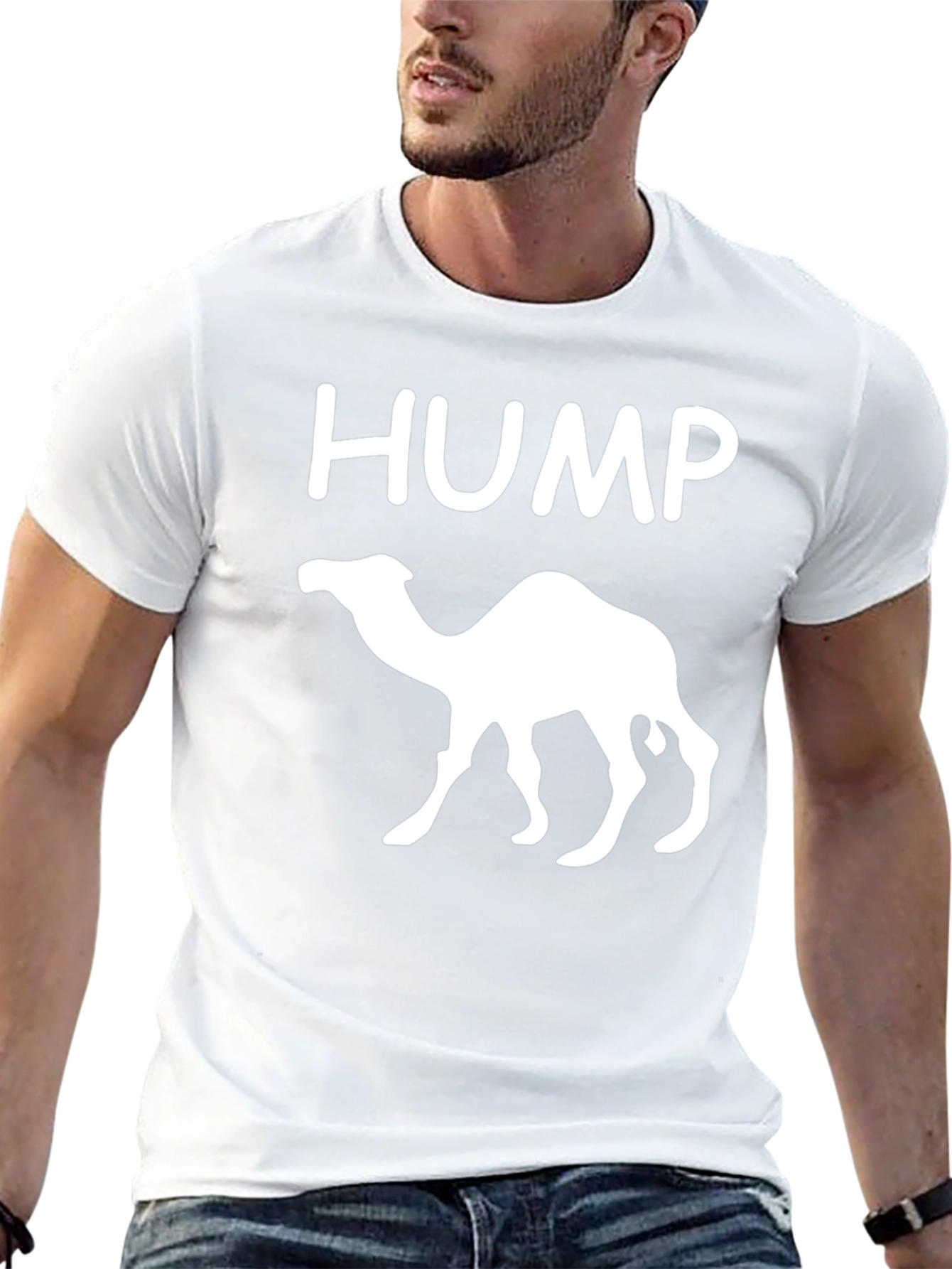 HUMP Camel Graphic Tee - Black Crew Neck T-Shirt
