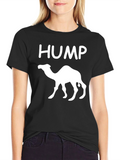 HUMP Camel Graphic Tee - Black Crew Neck T-Shirt
