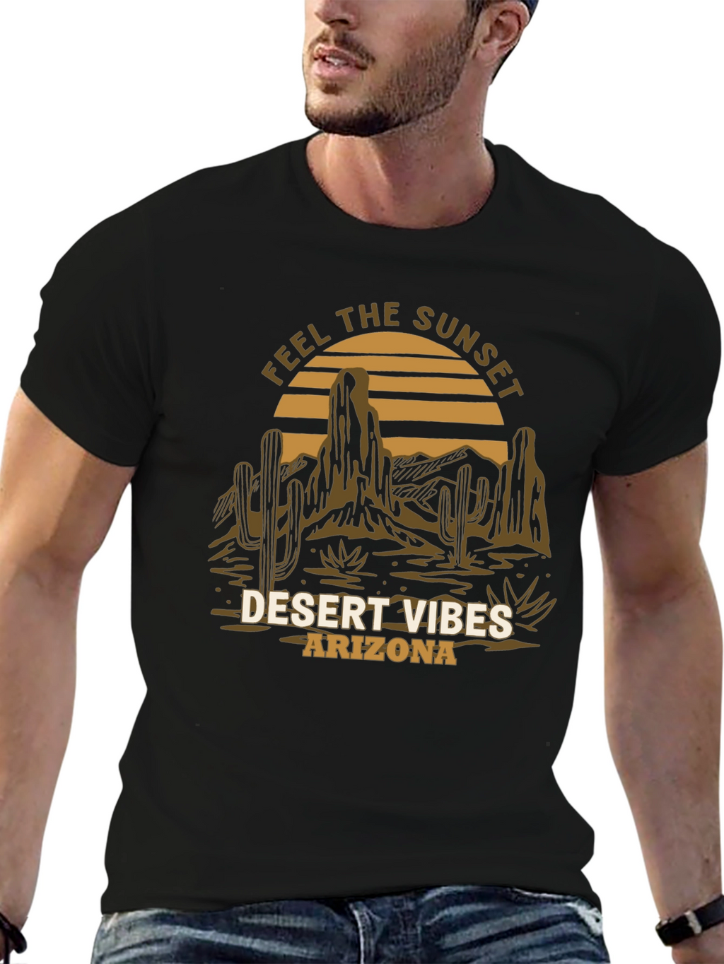 Desert Vibes Arizona Tee - Sunset Graphic T-Shirt