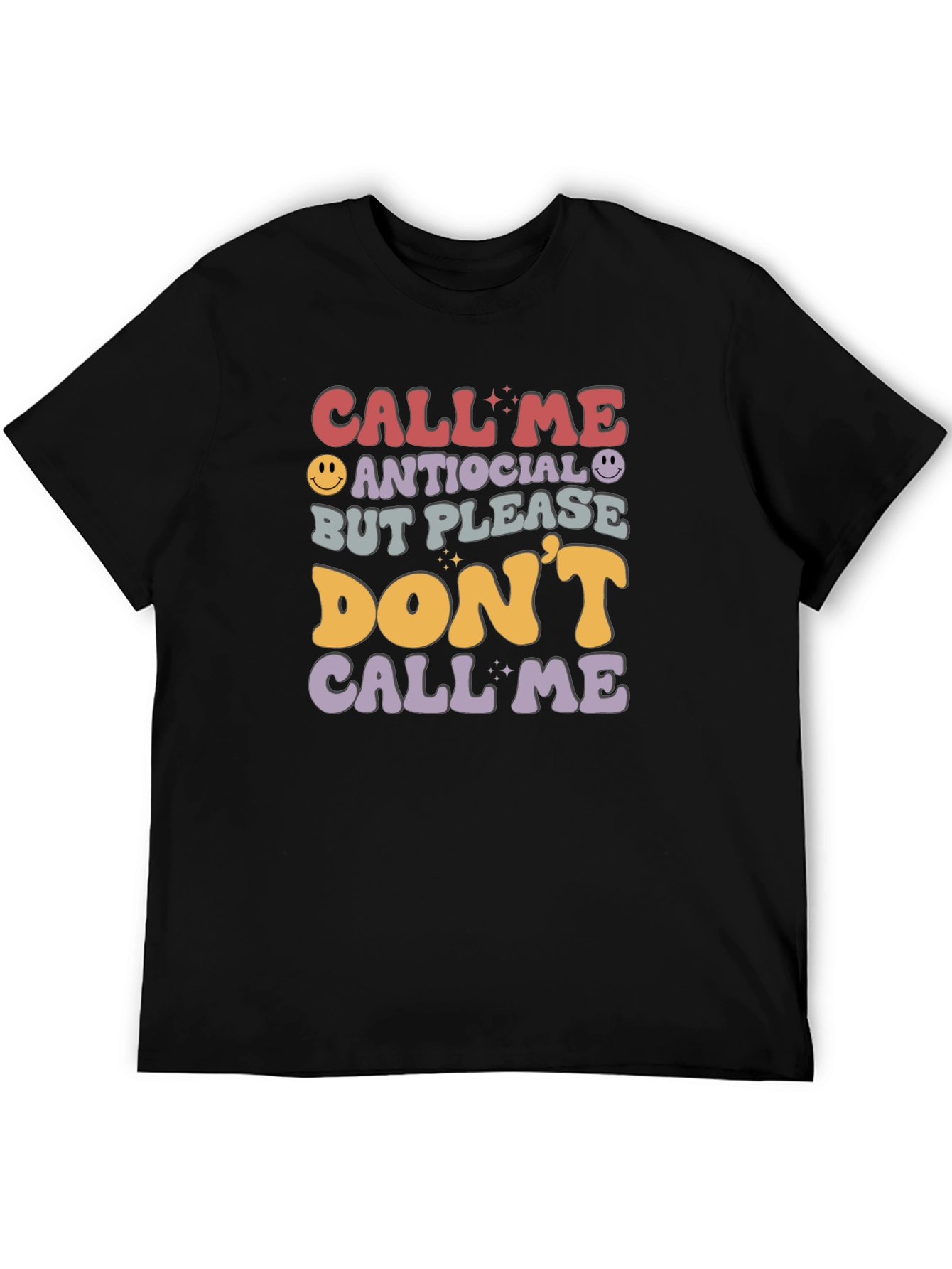 Antisocial Funny Graphic T-Shirt
