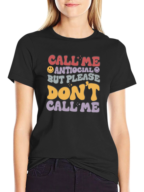 Antisocial Funny Graphic T-Shirt