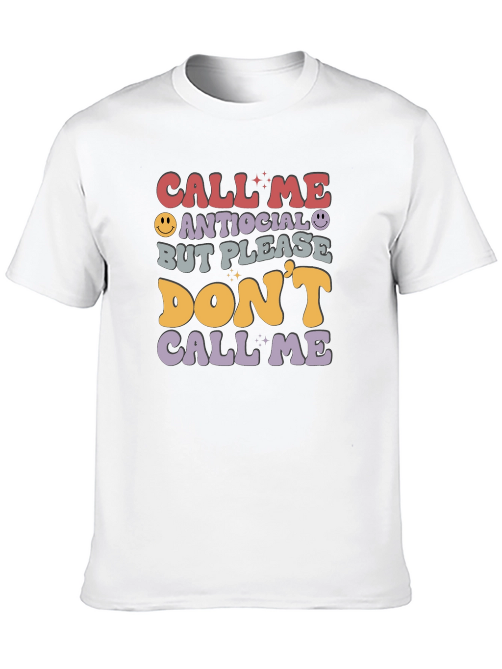 Antisocial Funny Graphic T-Shirt