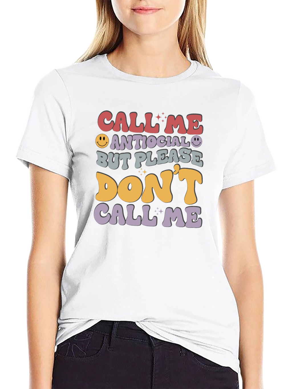 Antisocial Funny Graphic T-Shirt