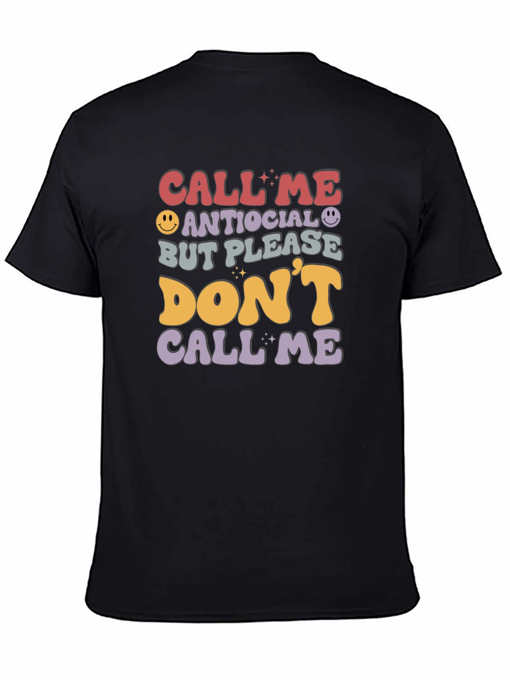Antisocial Funny Graphic T-Shirt