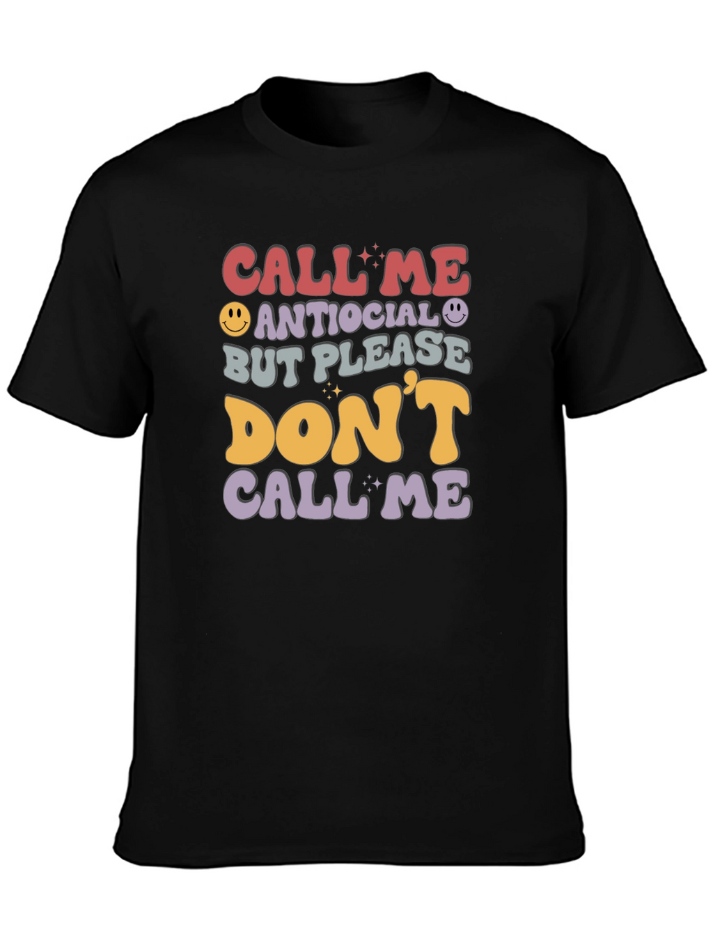 Antisocial Funny Graphic T-Shirt