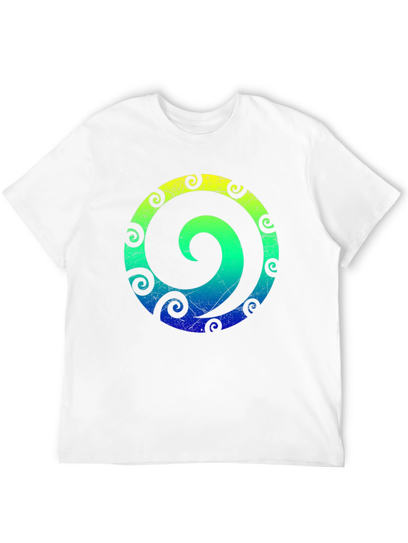 Spiral Graphic Tee - Stylish Mens Black T-Shirt