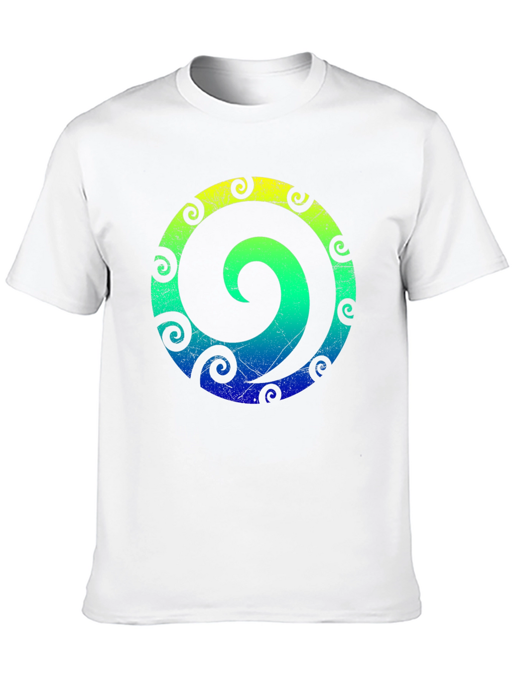 Spiral Graphic Tee - Stylish Mens Black T-Shirt