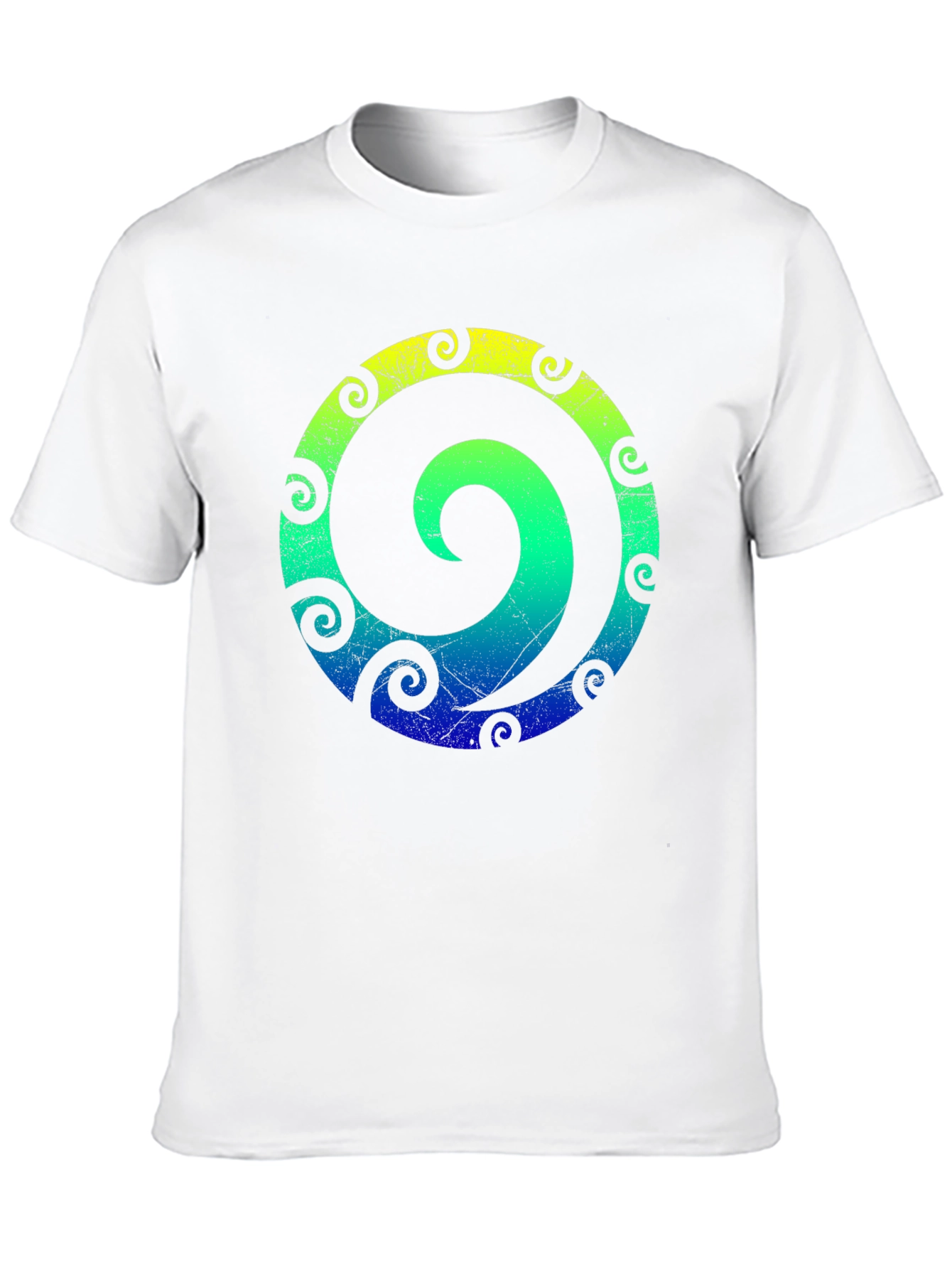 Spiral Graphic Tee - Stylish Mens Black T-Shirt