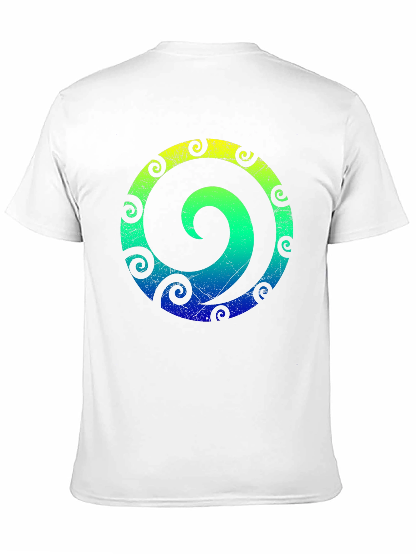 Spiral Graphic Tee - Stylish Mens Black T-Shirt