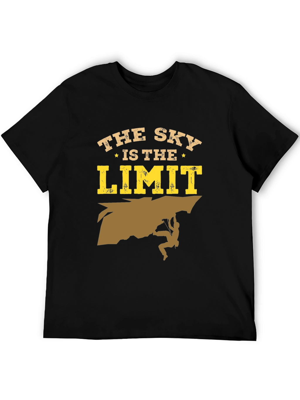 The Sky is the Limit Black Graphic T-Shirt