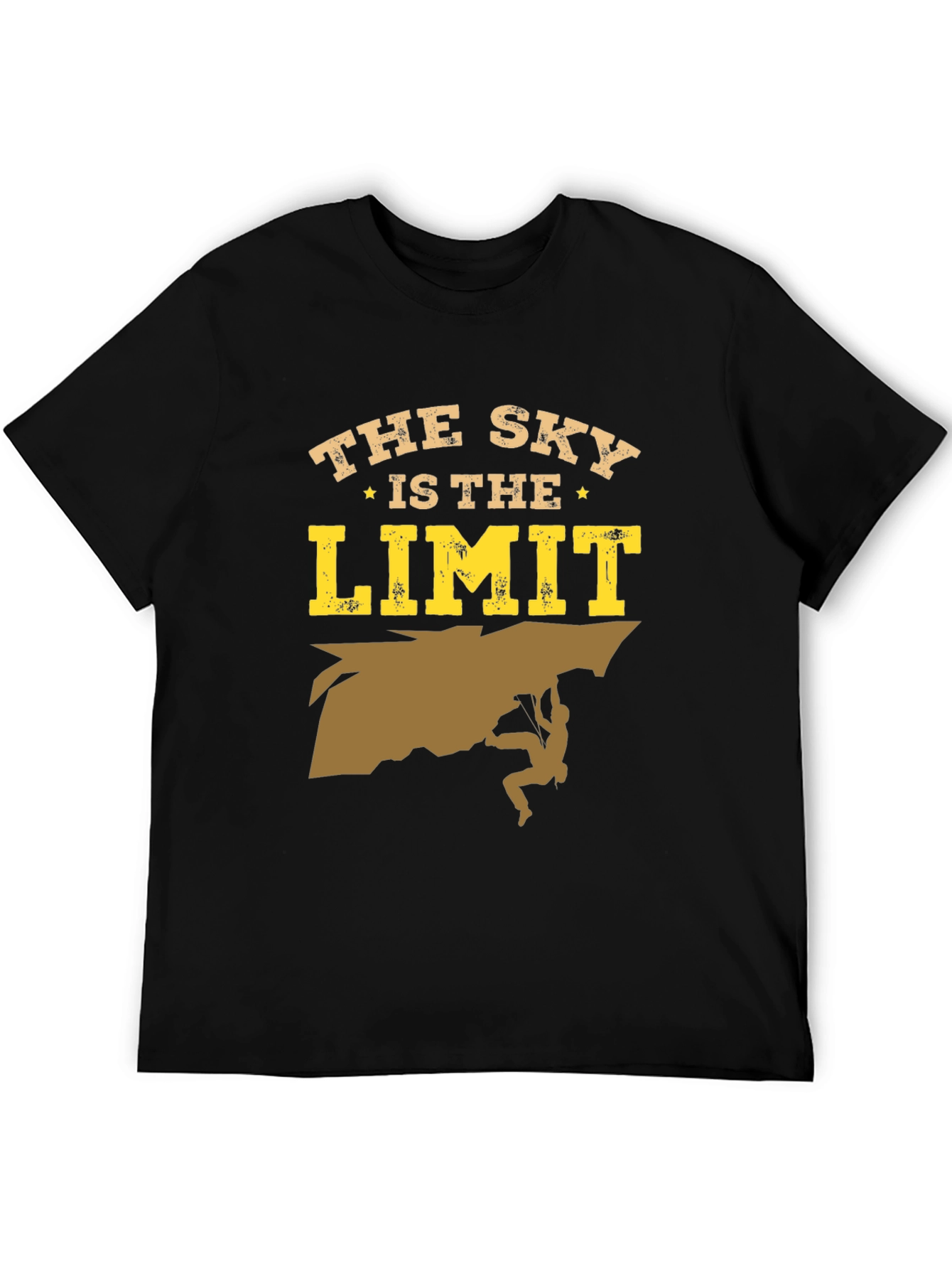 The Sky is the Limit Black Graphic T-Shirt