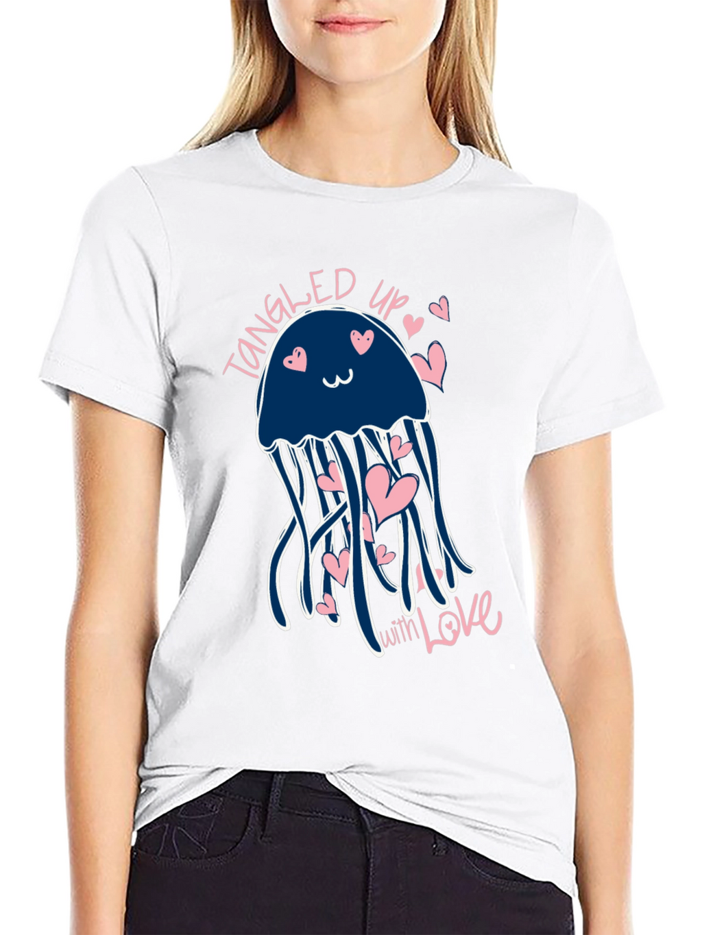 Tangled Up in Love Jellyfish Graphic T-Shirt