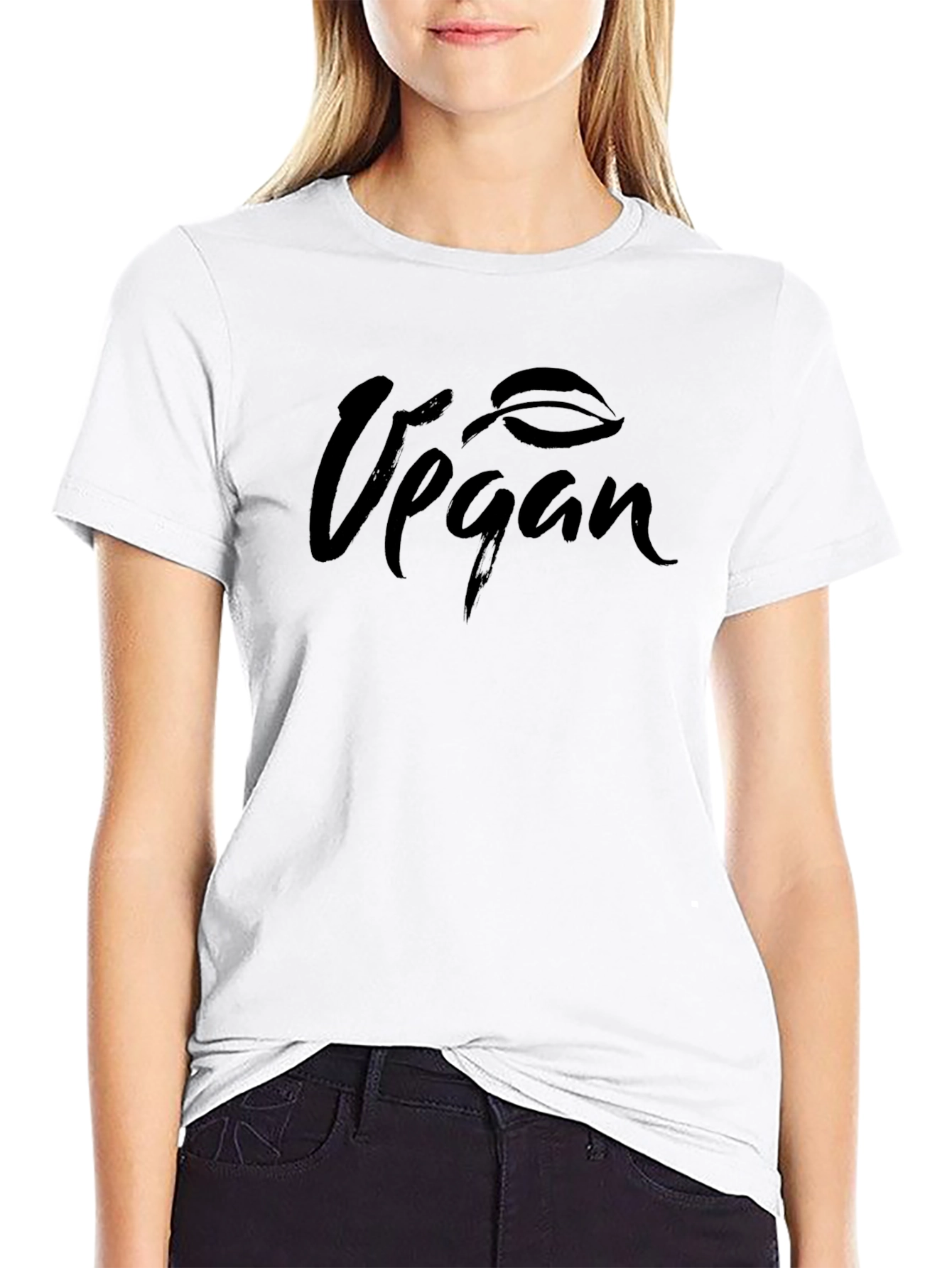 Vegan T-Shirt - Black Casual Wear