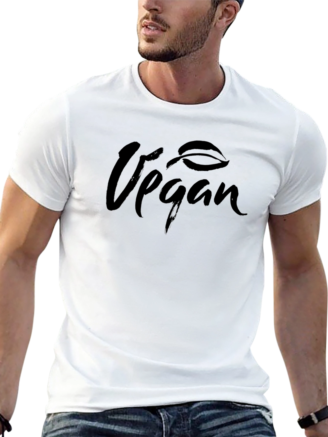 Vegan T-Shirt - Black Casual Wear