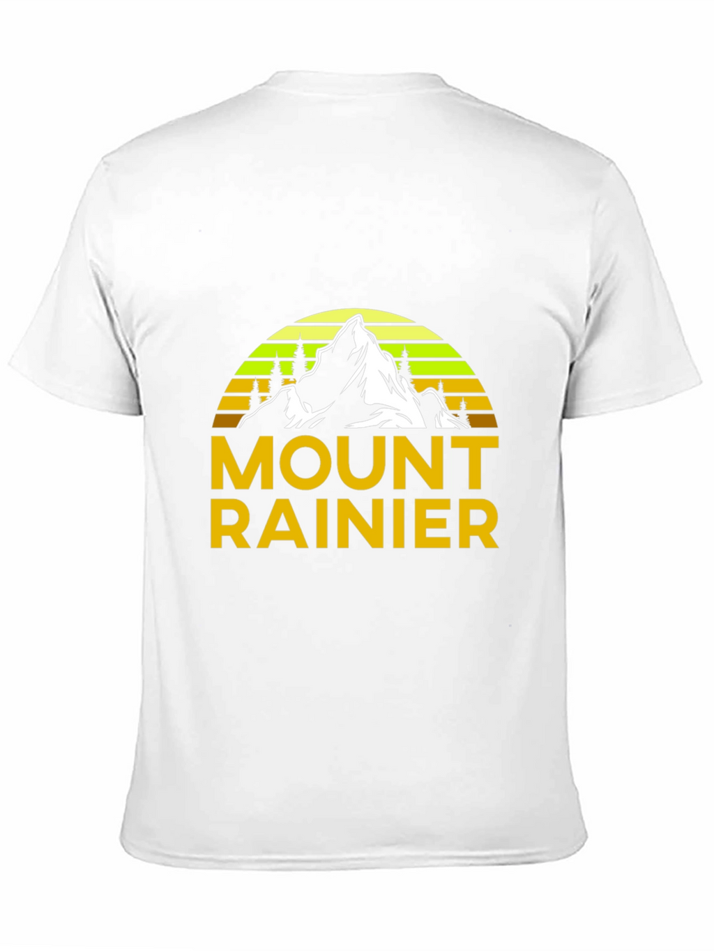 Mount Rainier Graphic Tee - Black Cotton Shirt