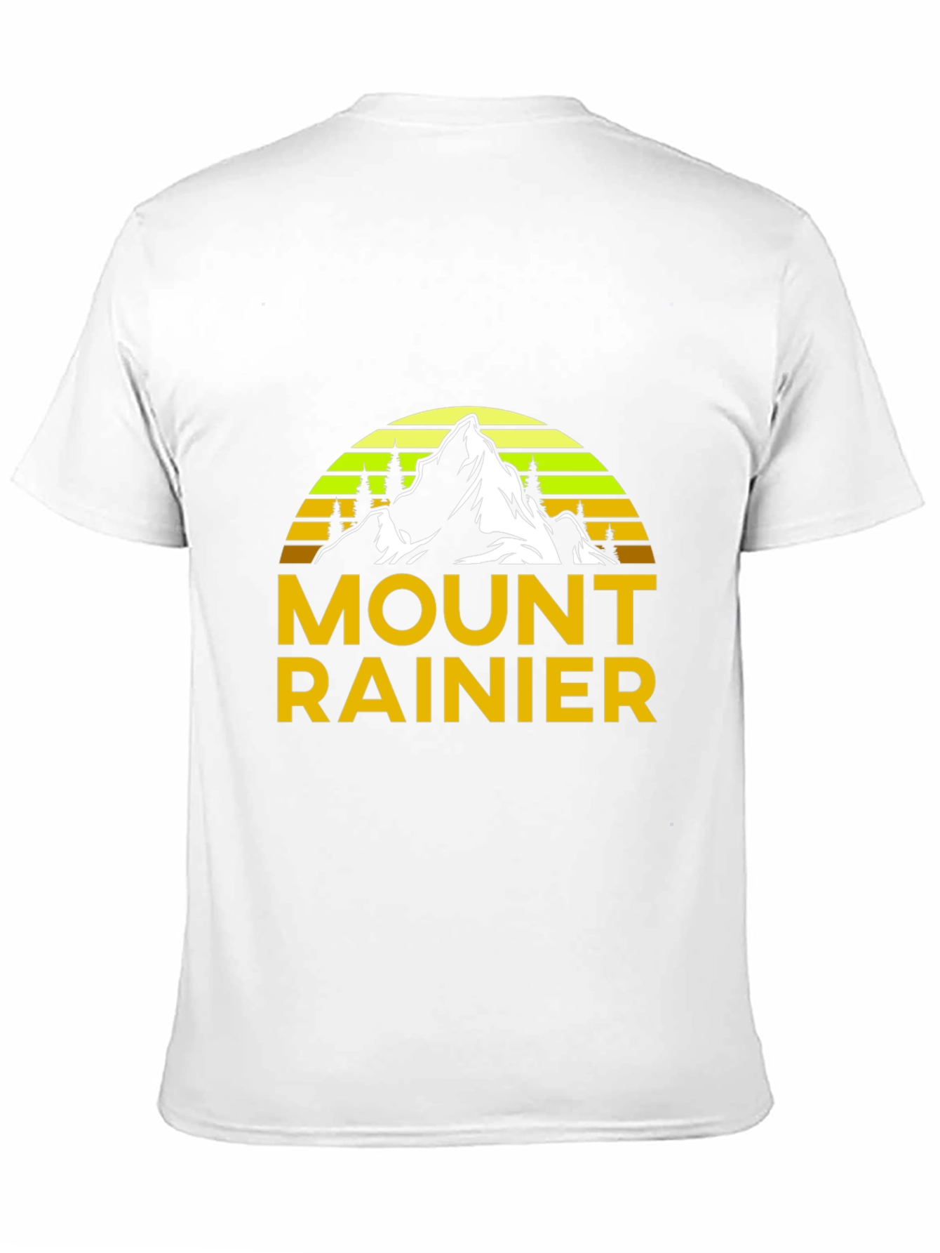 Mount Rainier Graphic Tee - Black Cotton Shirt