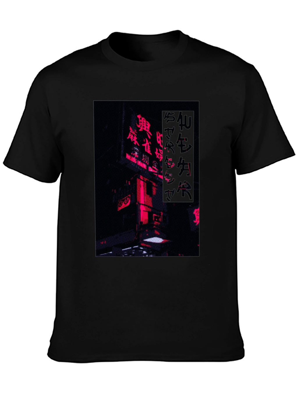 Cyberpunk Neon City T-Shirt