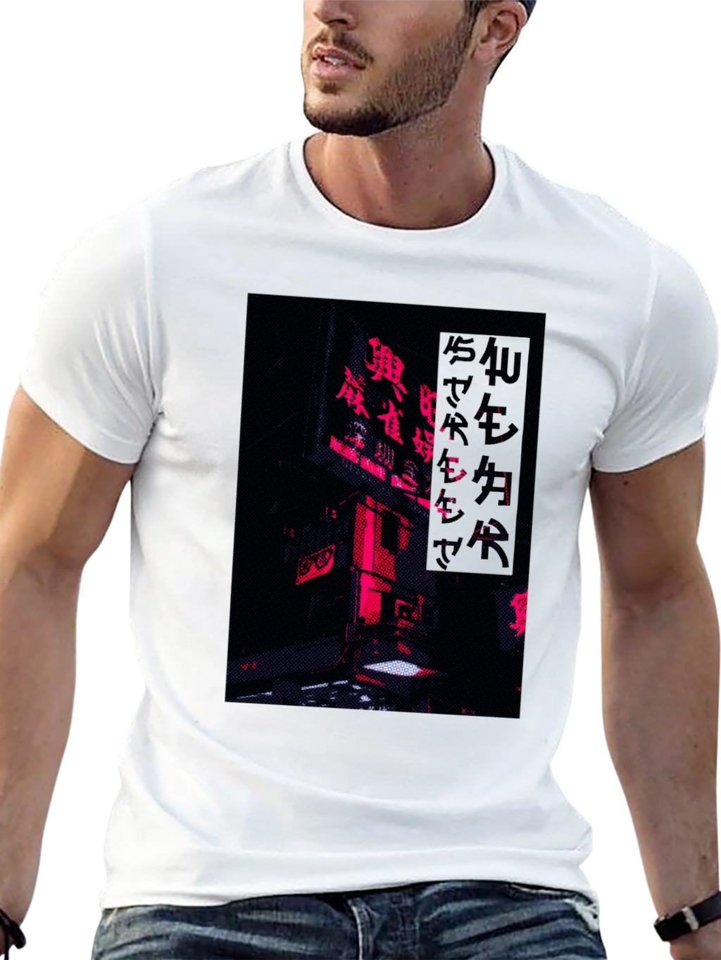 Cyberpunk Neon City T-Shirt