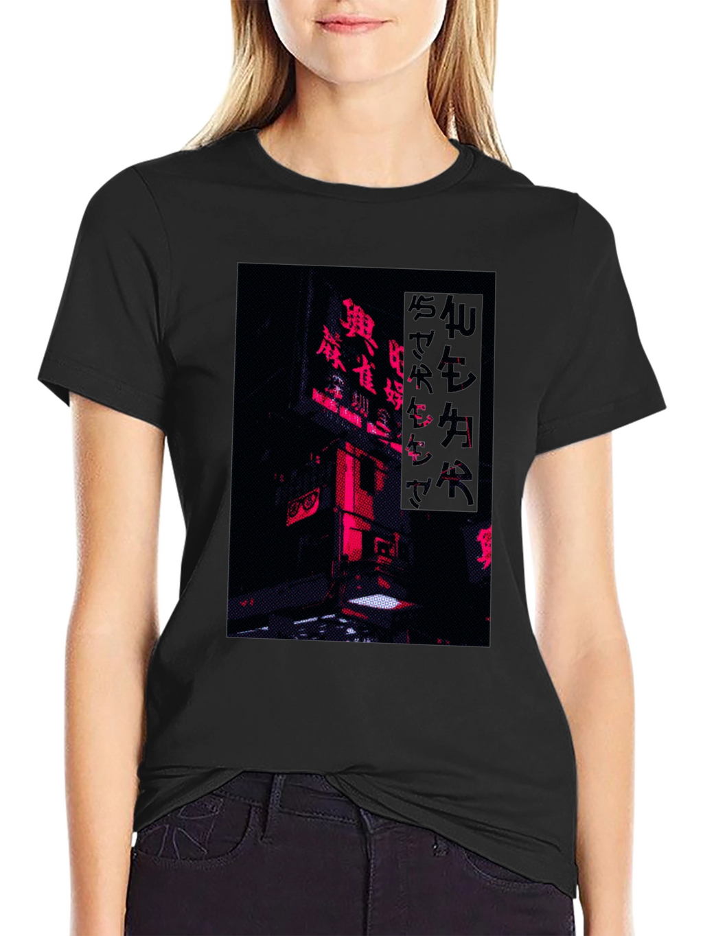 Cyberpunk Neon City T-Shirt