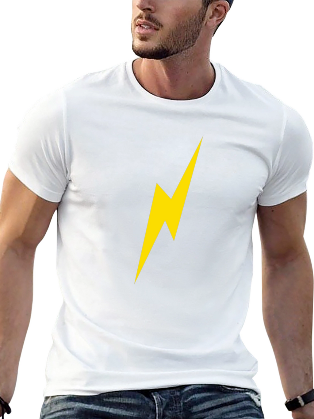 Lightning Bolt Graphic Tee - Modern Casual Style